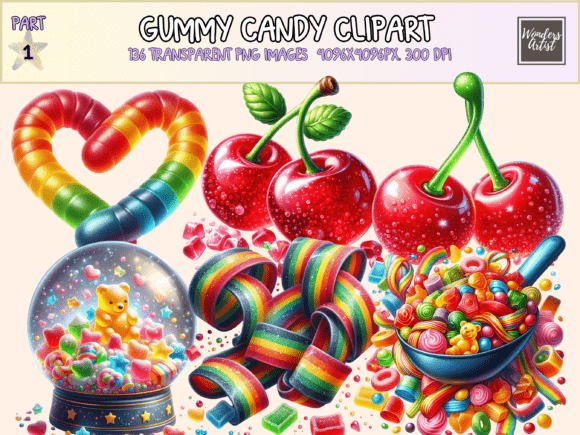 Download Gummy Candy Clipart - Candy Collection